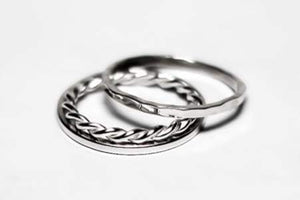 Plain Silver Stack Rings - Next Scent